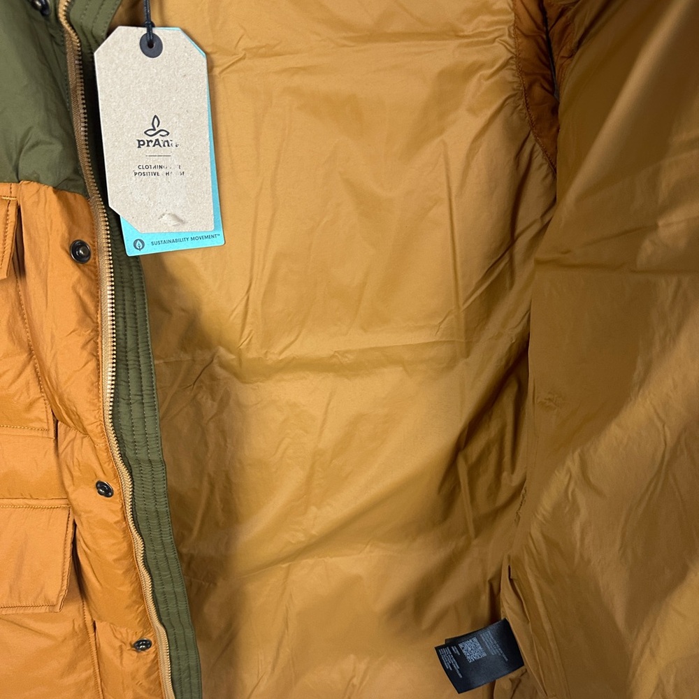 prAna by Columbia Timber Trail Down Puffer Vest Peat Men’s Large Colorblock NWT - Picture 7 of 10